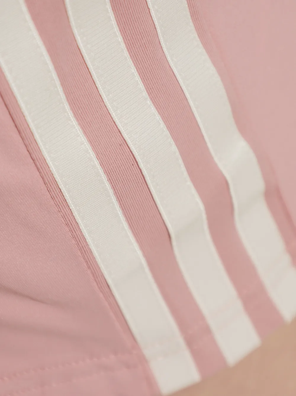 adidas logo-embroidered side-stripe dress Roze