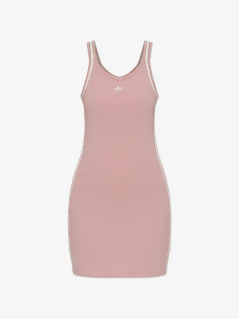 adidas logo-embroidered side-stripe dress