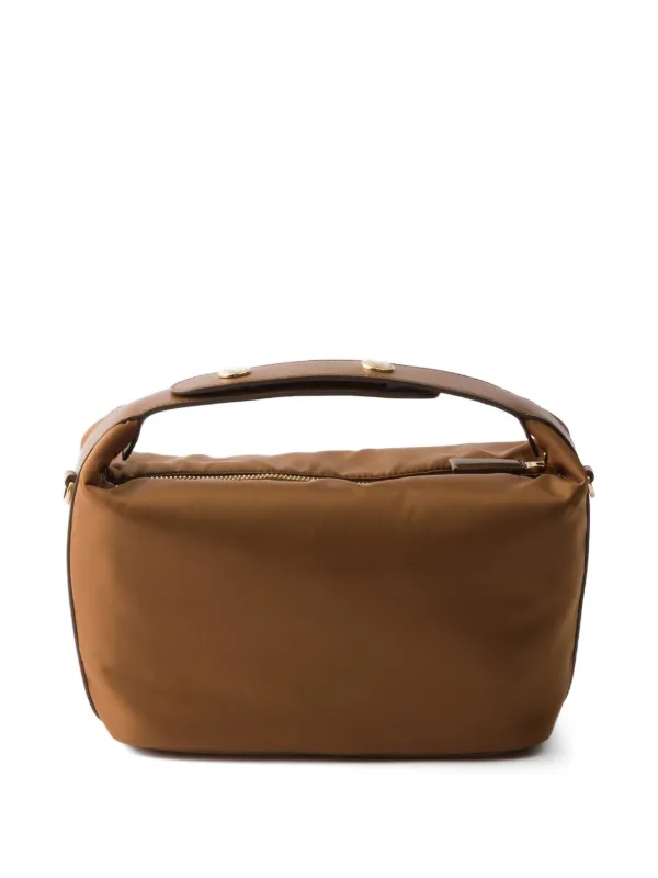 PRADA ナイロン ミニトートバック 茶色 Prada Re-Nylon ミニバッグ | ブラウン | FARFETCH JP