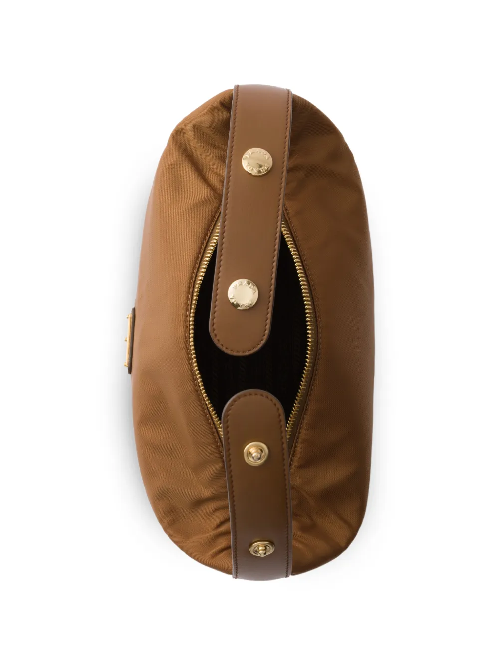 Prada Re-nylon mini-tas Bruin