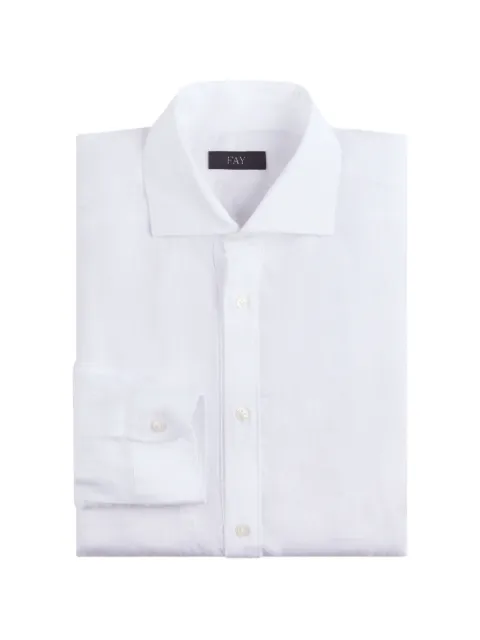 Fay french-collar popover shirt