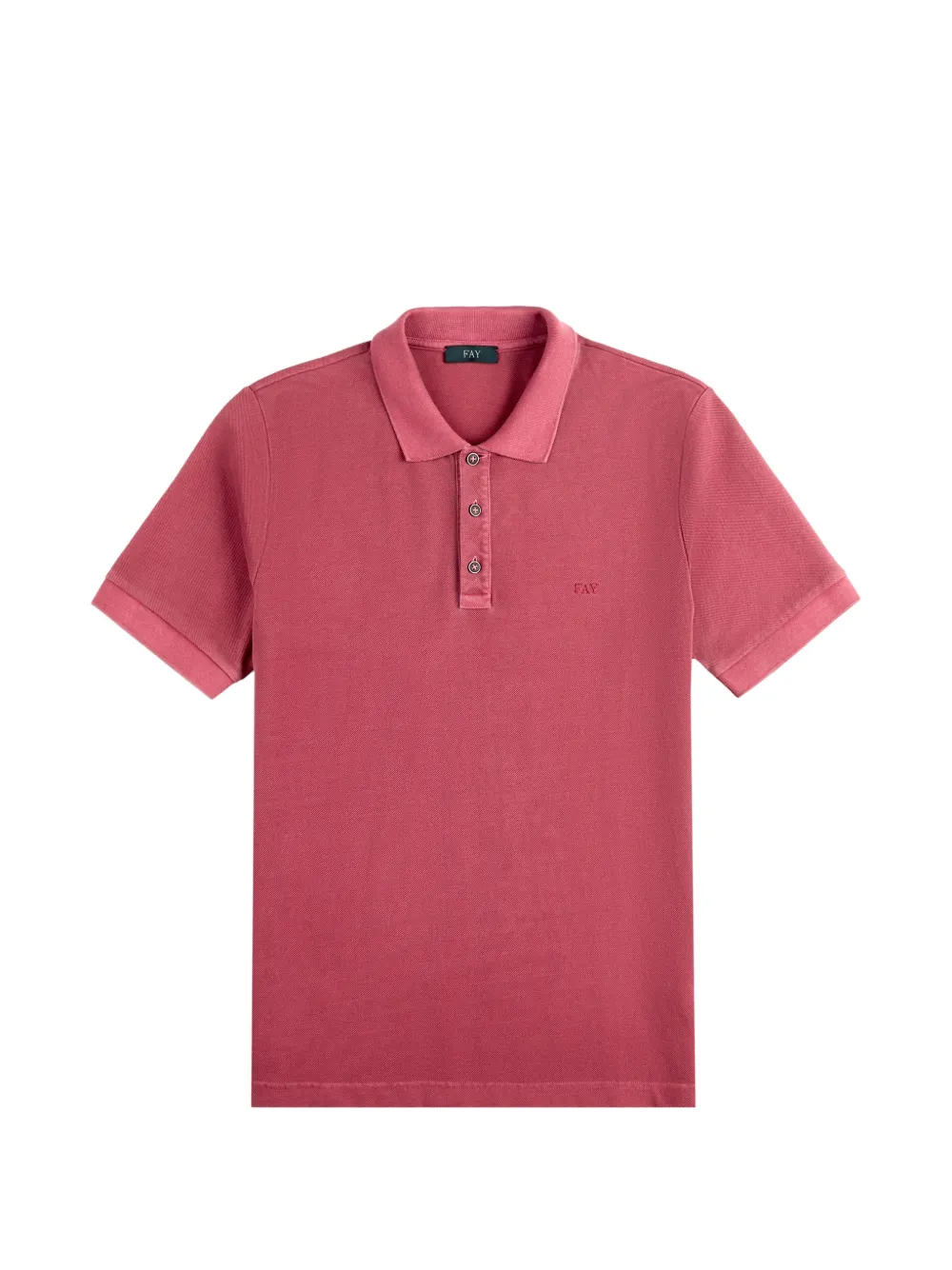 Fay Polo con logo ricamato - Rosso