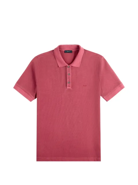 Fay piqué embroidered-logo polo shirt