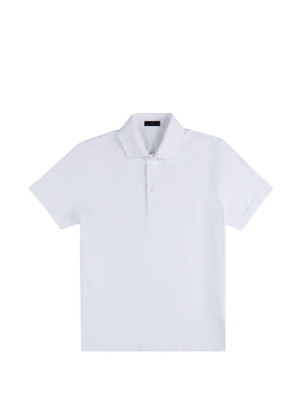 Fay embroidered jersey polo shirt - Bianco