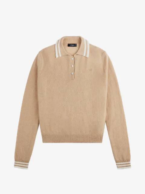 Fay striped-trim polo shirt