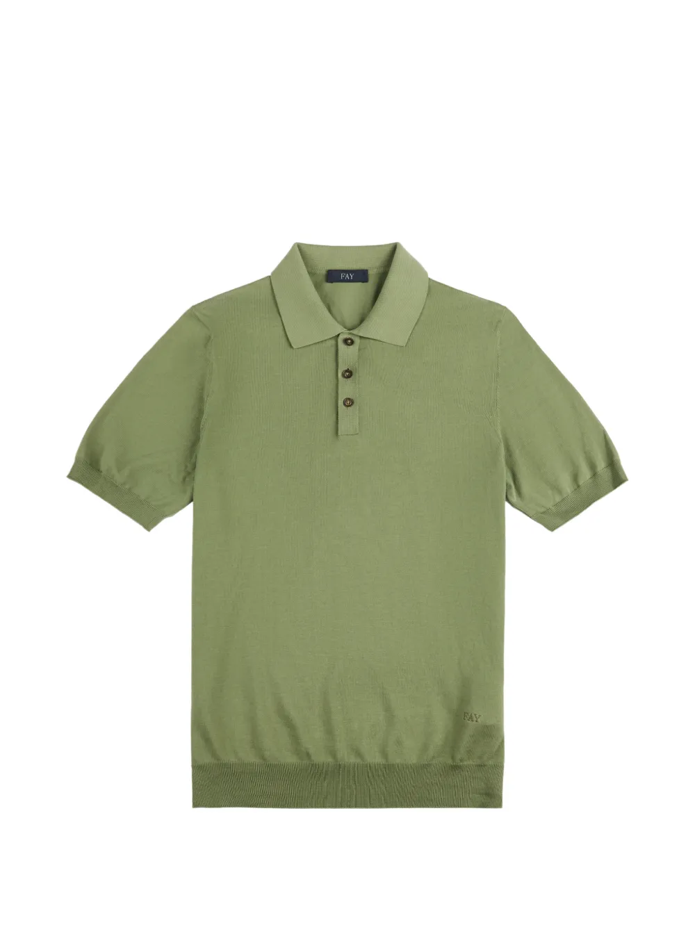 Fay Polo con ricamo - Verde