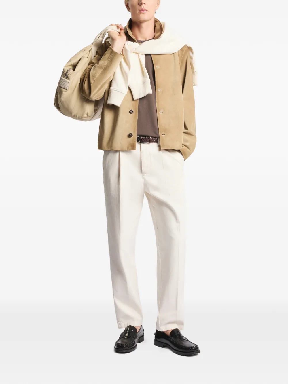 Fay Archive geplooide broek Beige