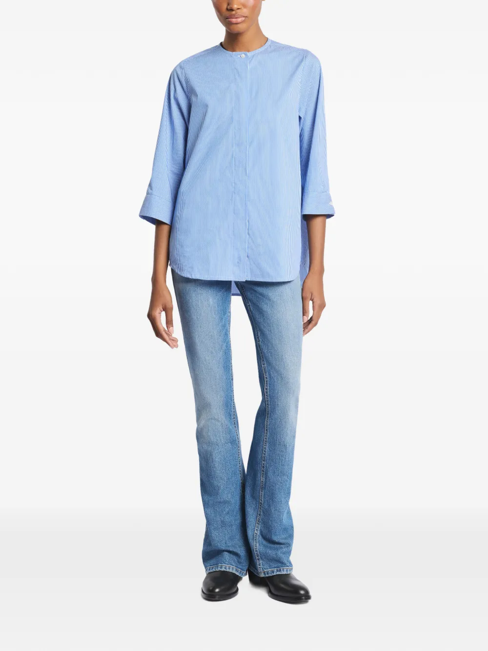  Fay Camicia A Righe - Blu 