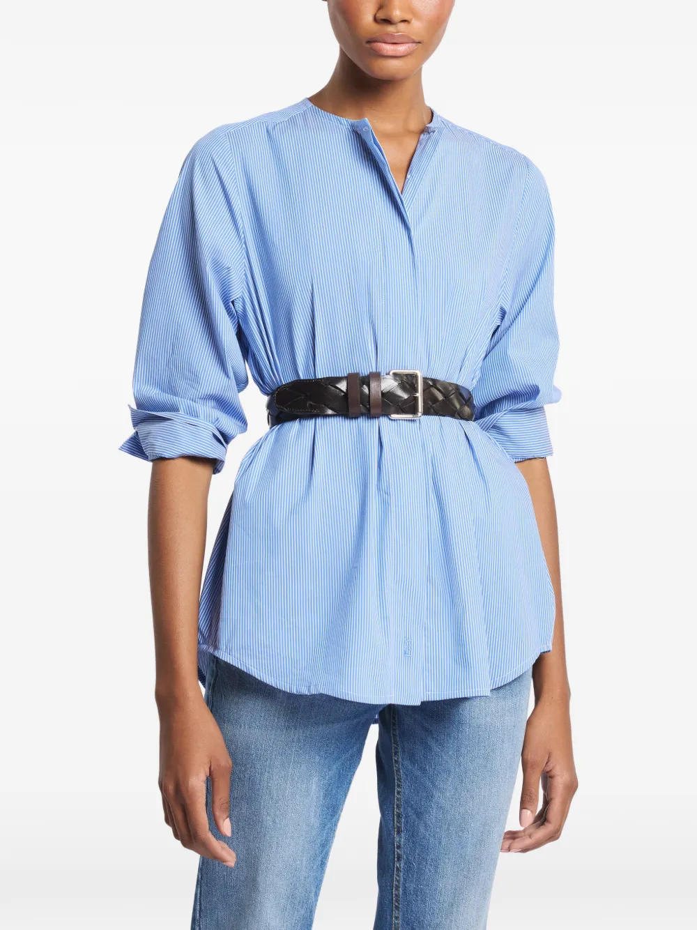  Fay Camicia A Righe - Blu 