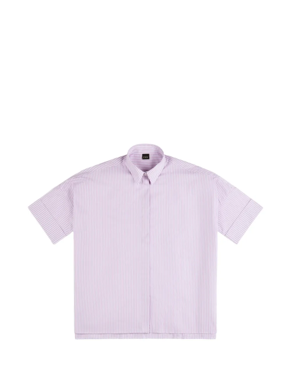Fay Camicia a righe verticali - Viola