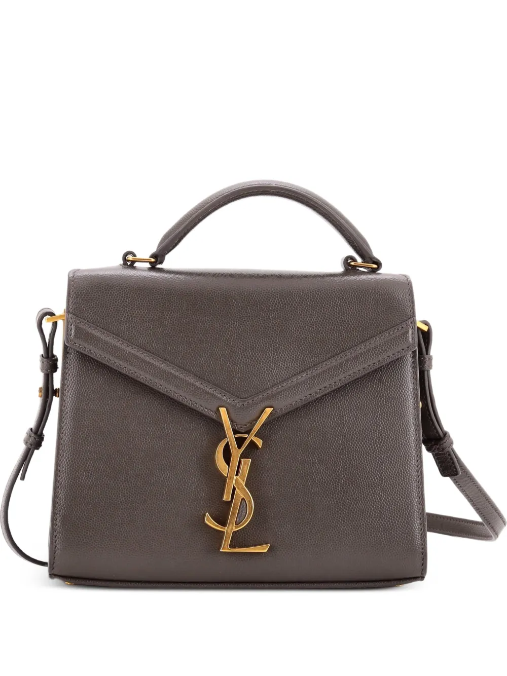 Saint Laurent Pre-Owned Cassandra Top Handle Bag Leather Mini shoulder bag - Grigio