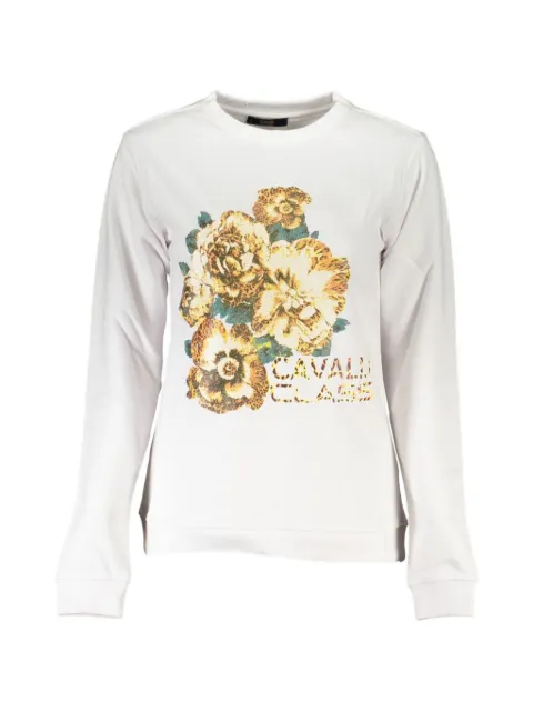 Cavalli Class suéter con estampado floral