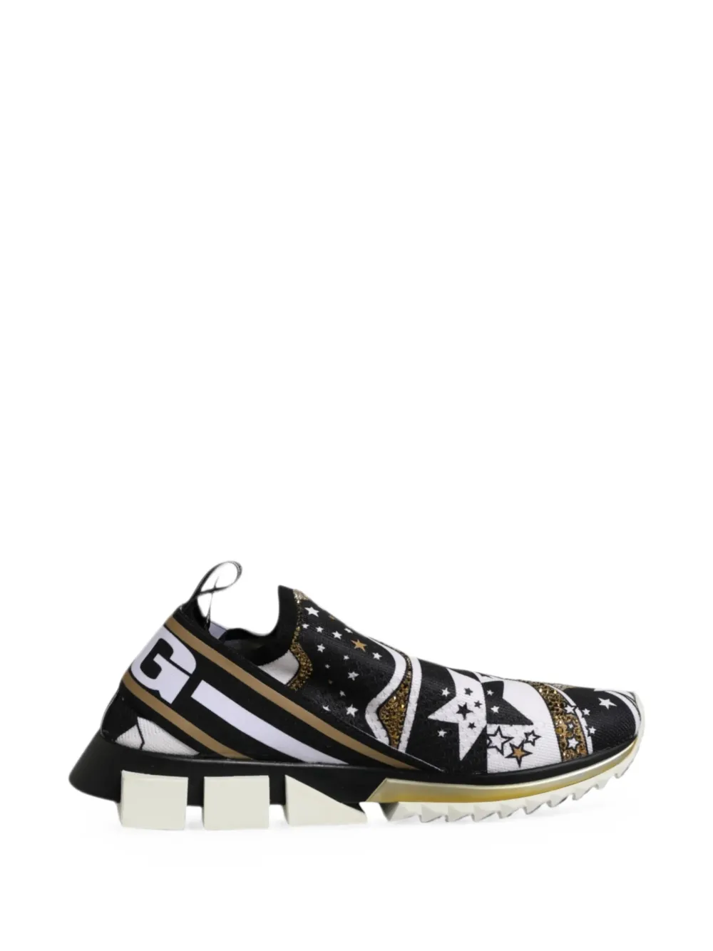 Dolce & Gabbana Sneakers Sorrento a stelle - Nero