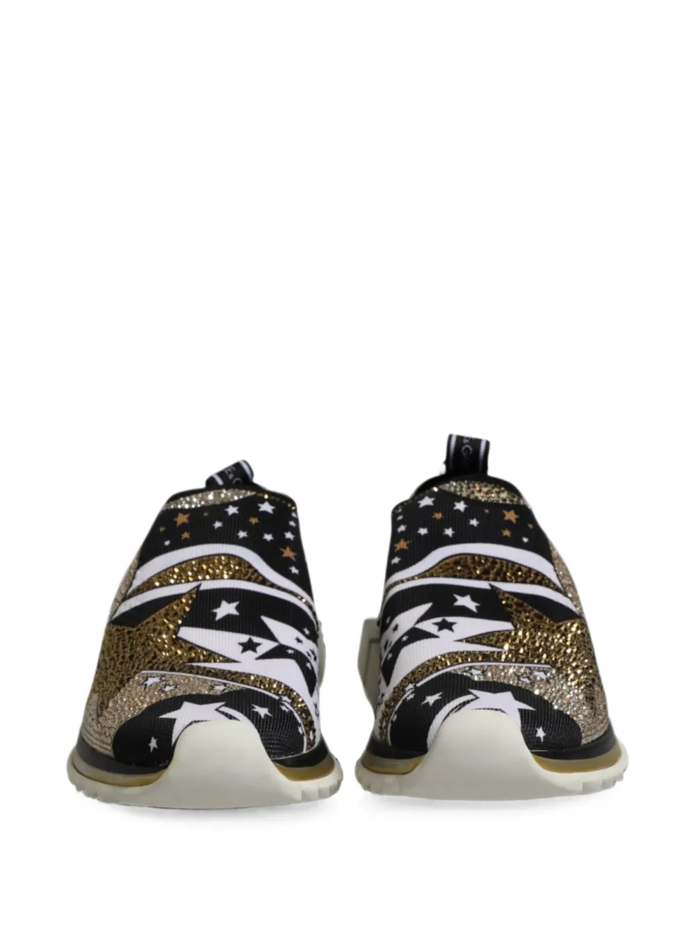 Dolce & Gabbana Sorrento sneakers met sterpatroon Zwart