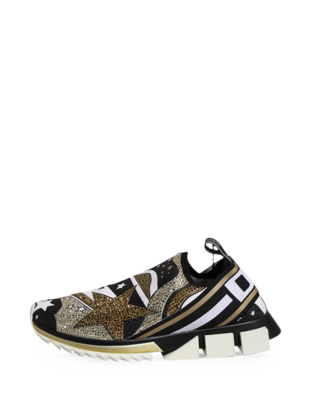 Dolce & Gabbana Sorrento sneakers met sterpatroon Zwart