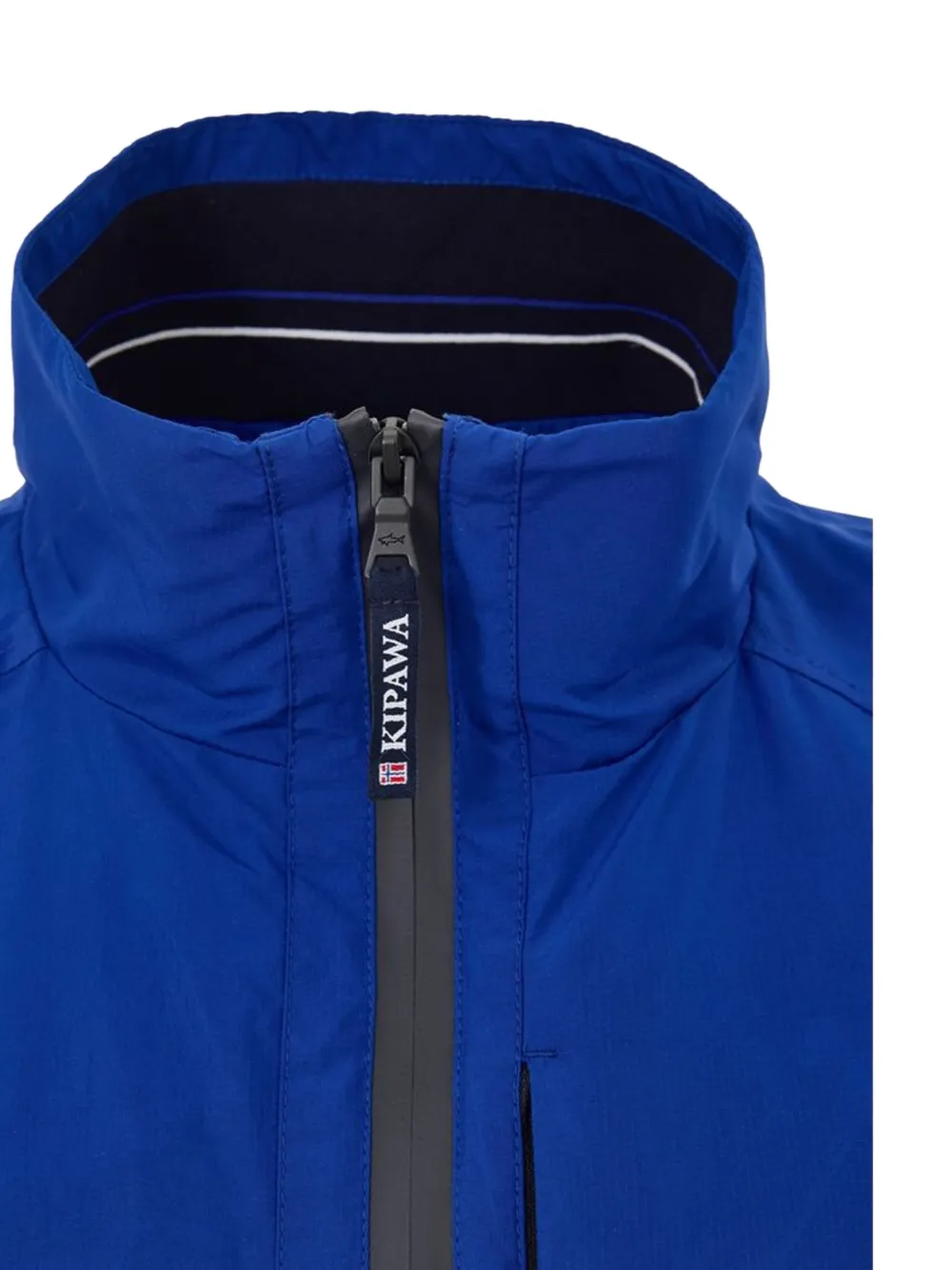 Paul & Shark logo-patch gilet Blauw