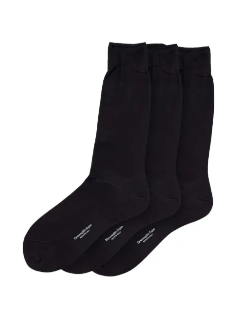 Zegna ribbed-knit socks (set of three)