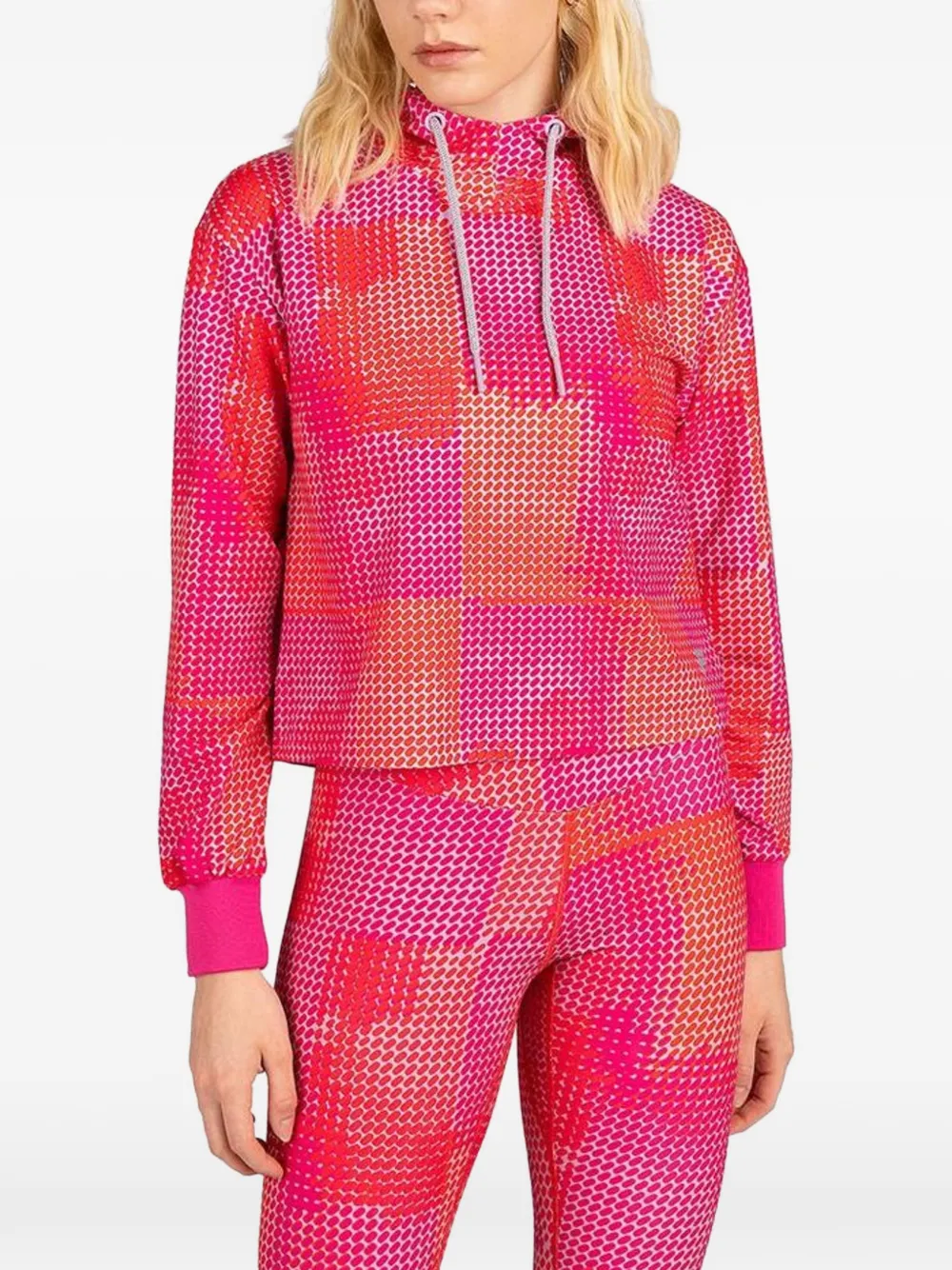 Fila abstract-print drawstring hoodie