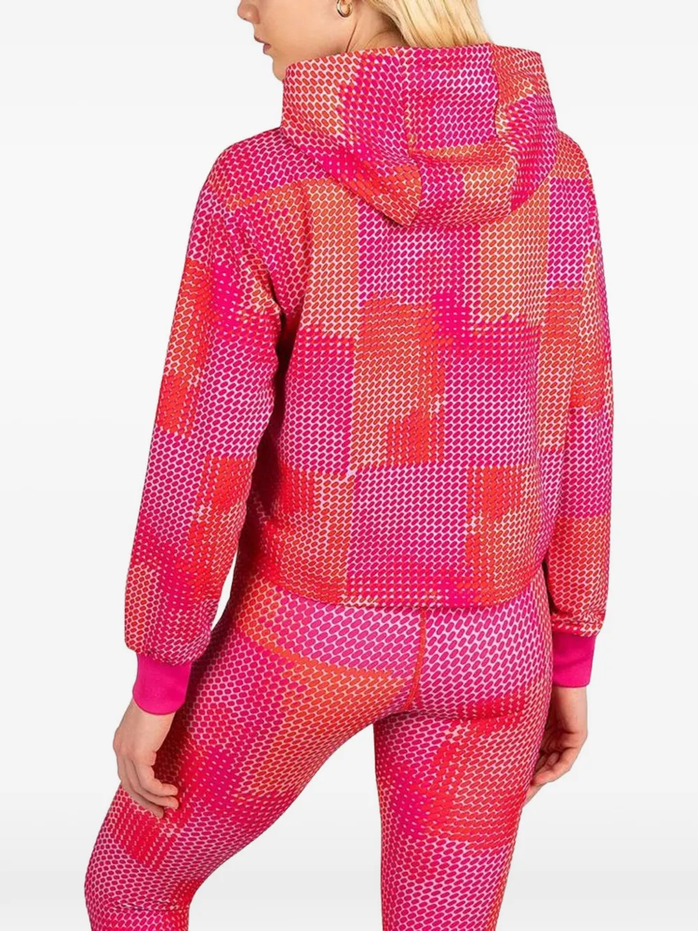 Fila abstract-print drawstring hoodie Roze