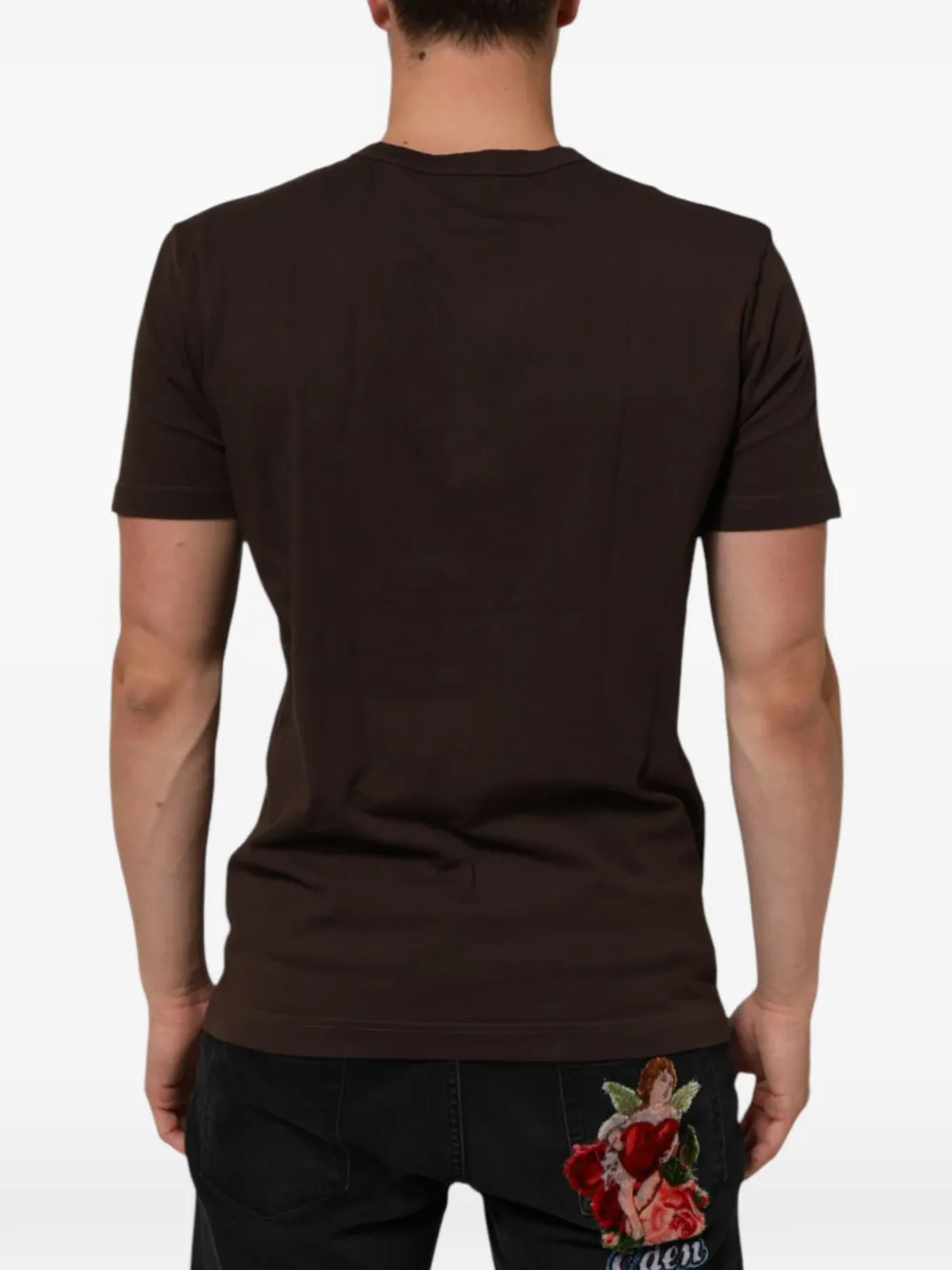 Dolce & Gabbana T-shirt met print Bruin