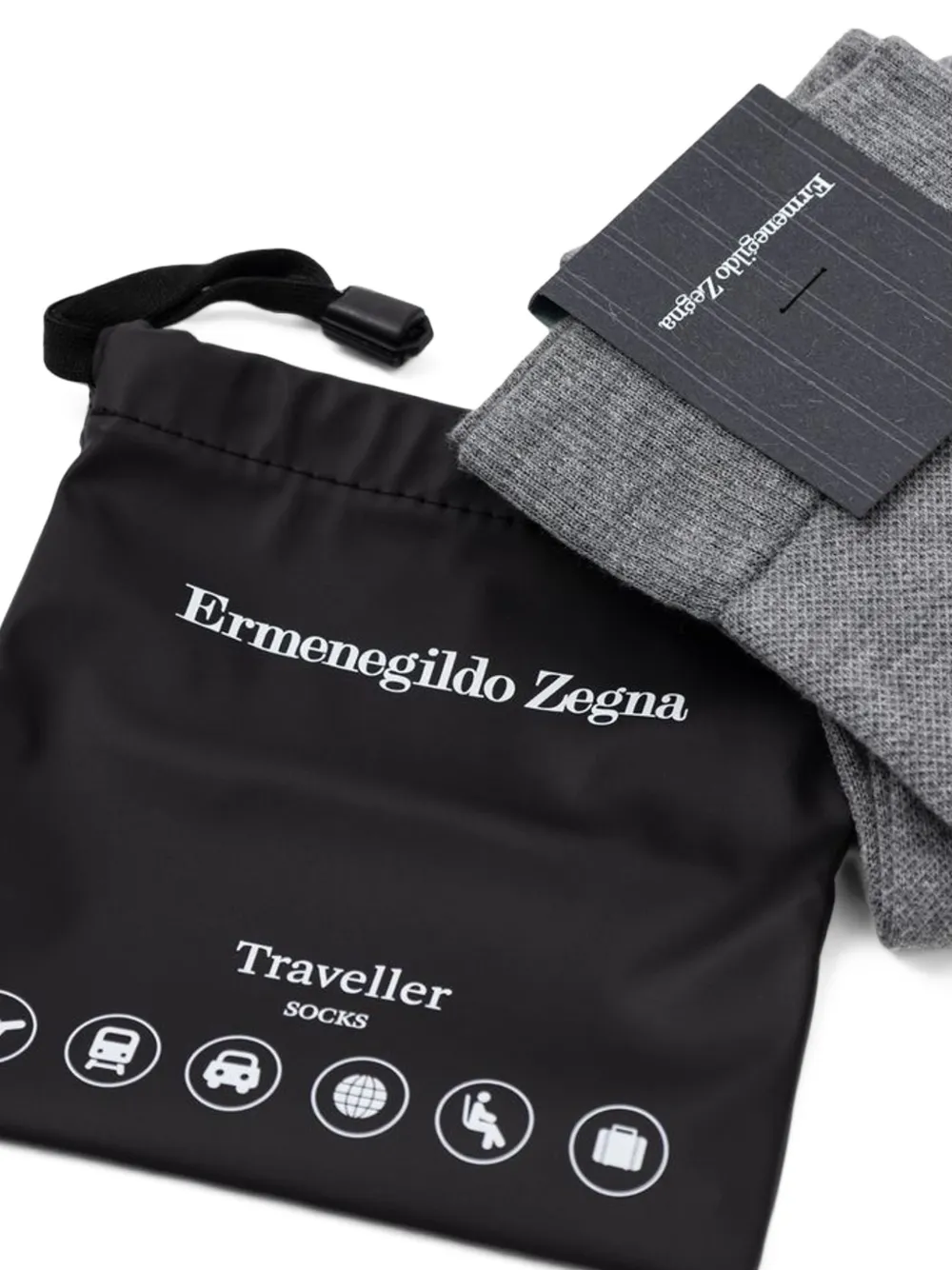 Zegna Traveller kniekousen Grijs
