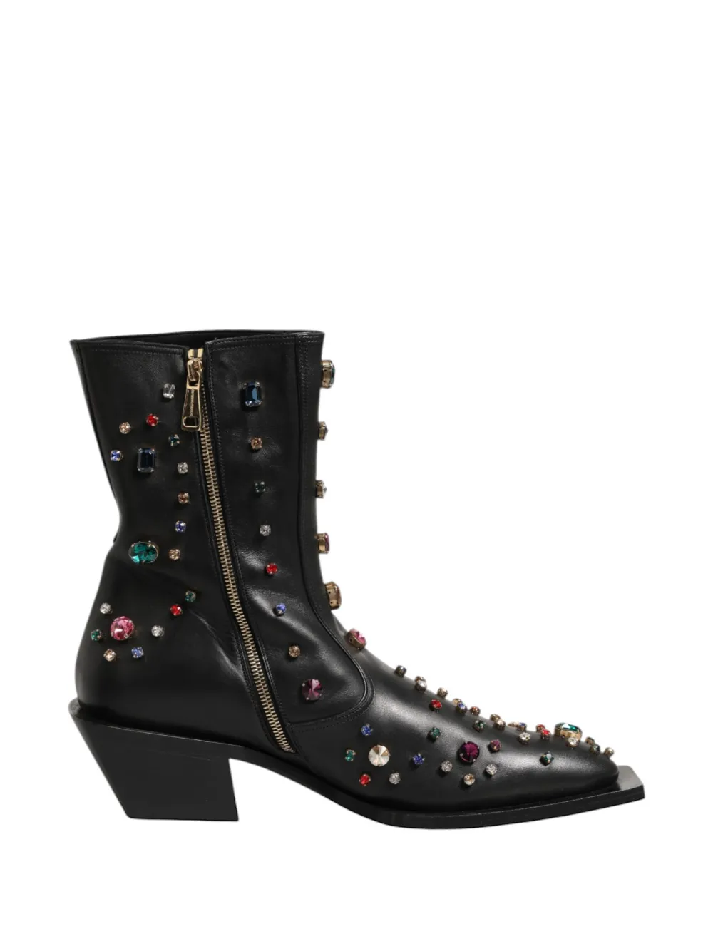 Dolce & Gabbana Stiefel mit Kristallen - Schwarz