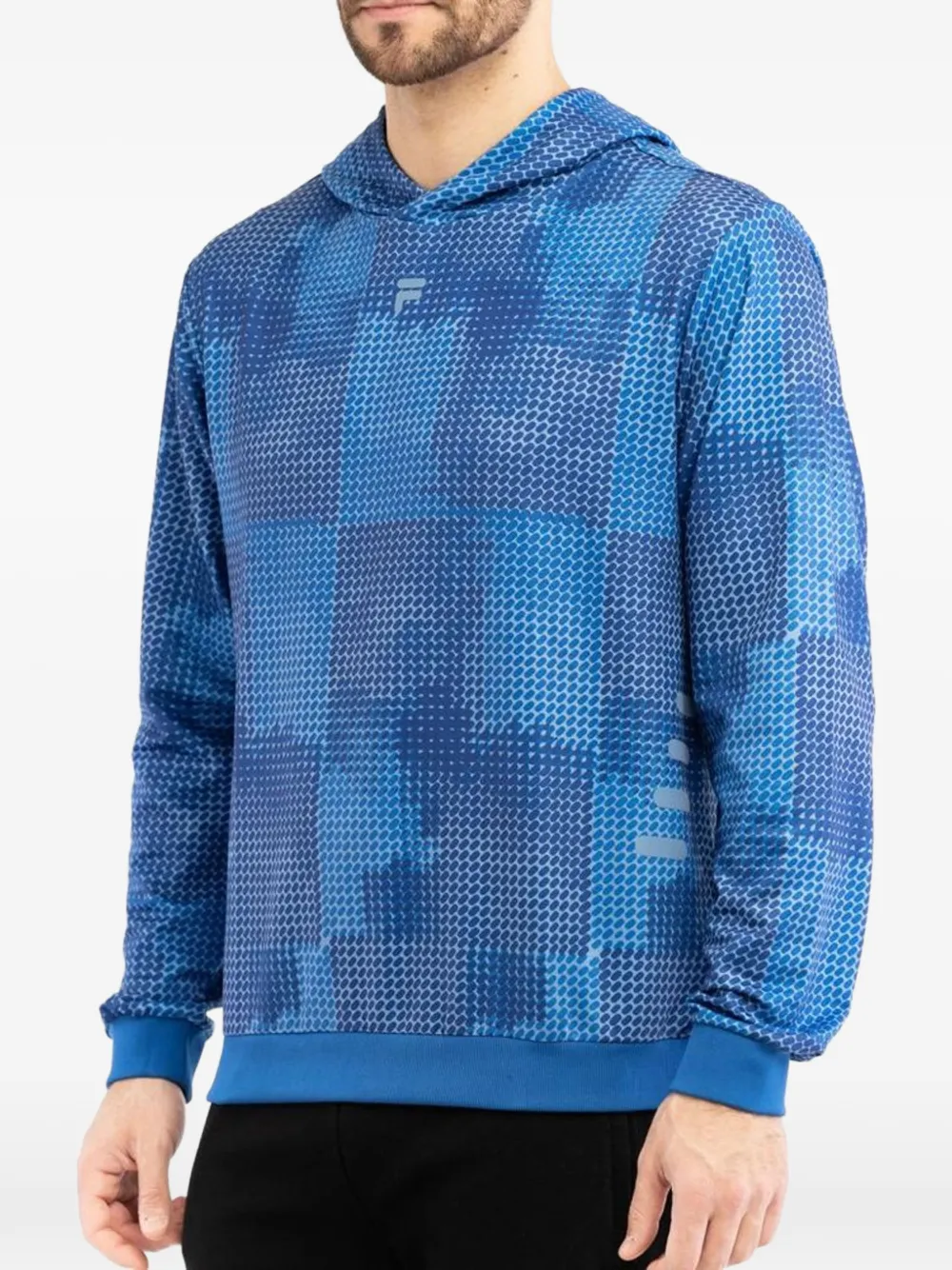 Fila Hoodie met geometrische print Blauw