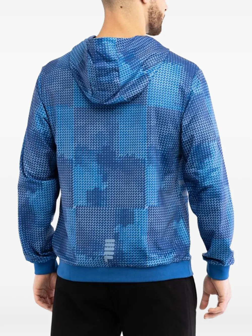 Fila Hoodie met geometrische print Blauw