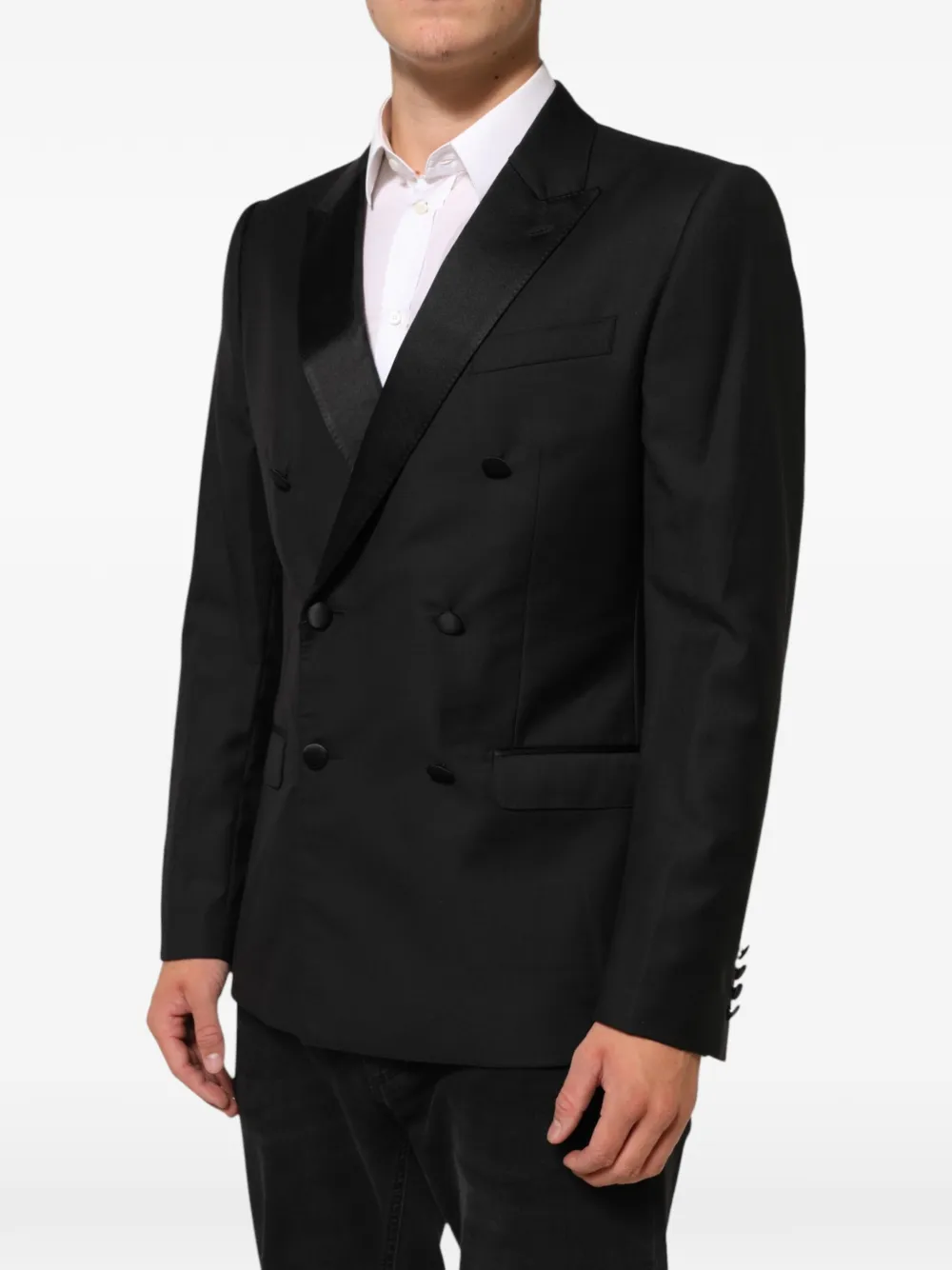 Dolce & Gabbana Martini blazer met dubbele rij knopen Zwart