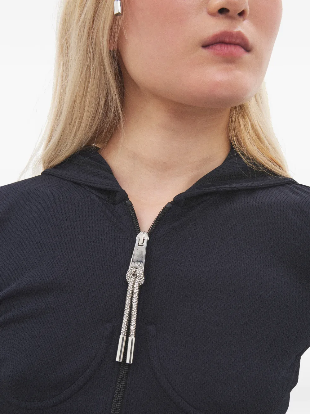 AREA Hoodie met rits Blauw