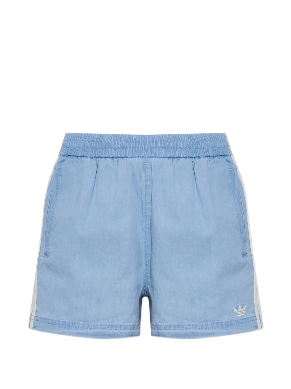 adidas Summer Glow logo-embroidered side-stripe shorts - Blu