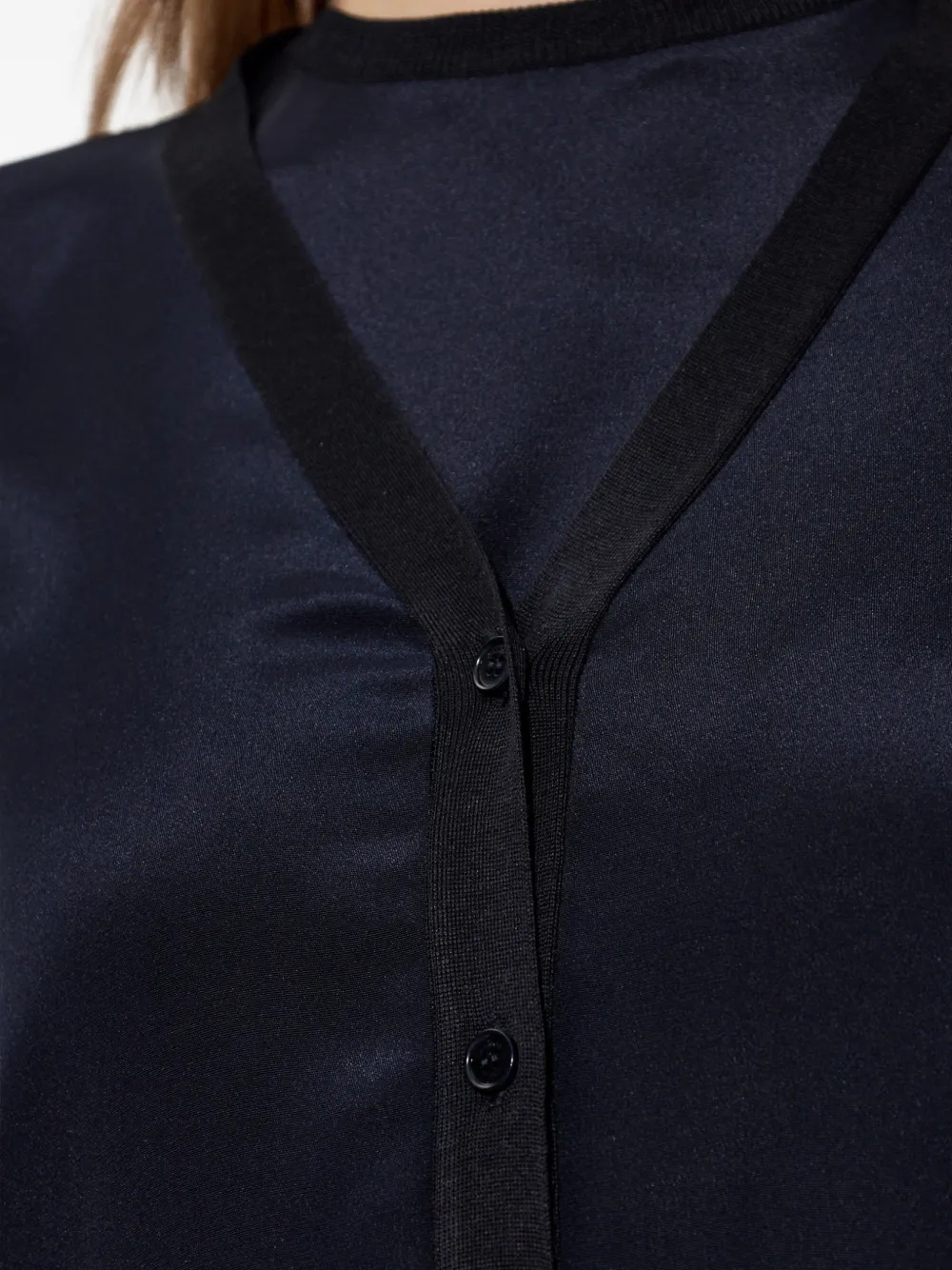 Max Mara Ninfee vest van zijdemix Blauw