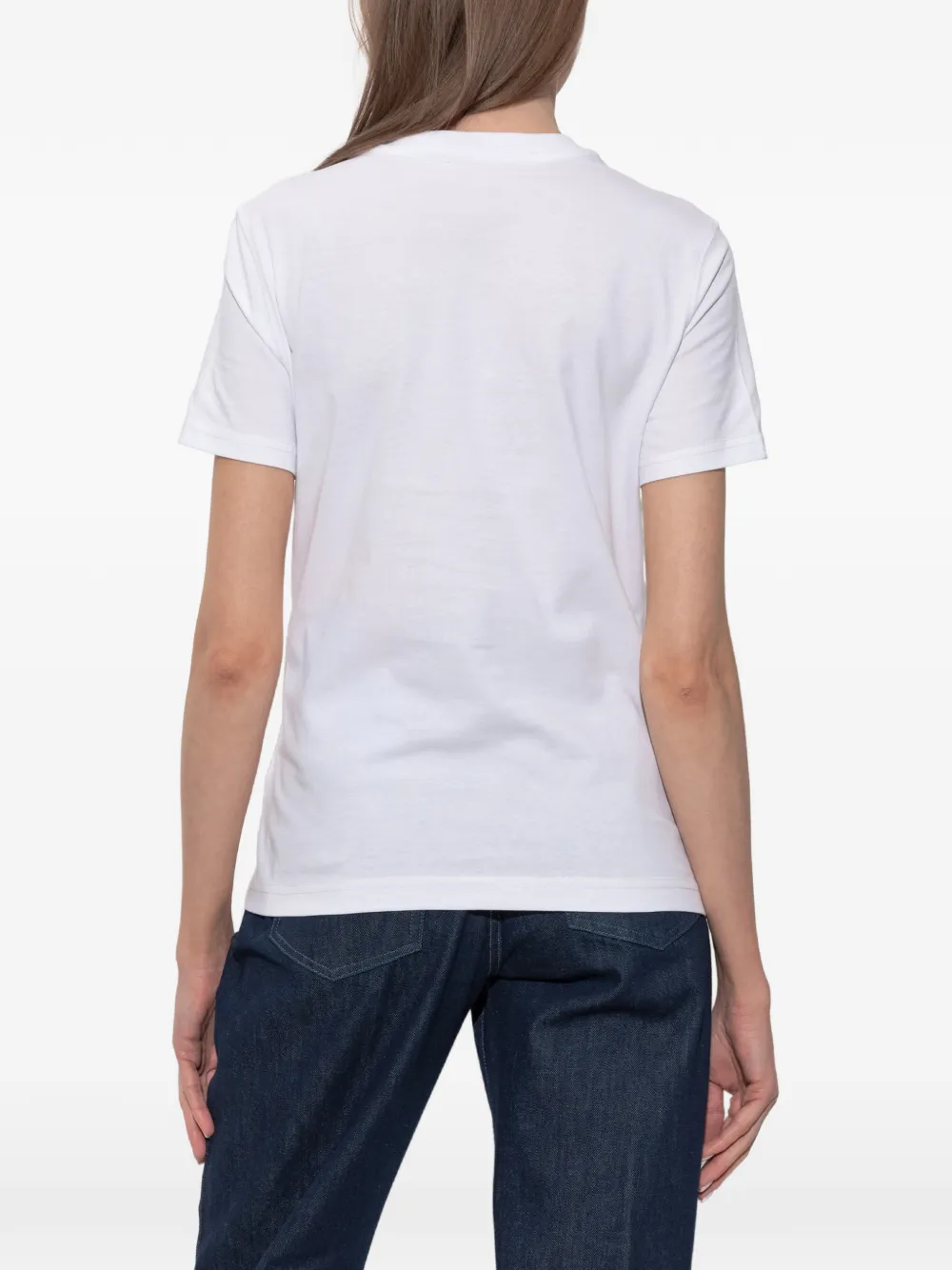 Diesel Katoenen T-shirt met logoprint Wit