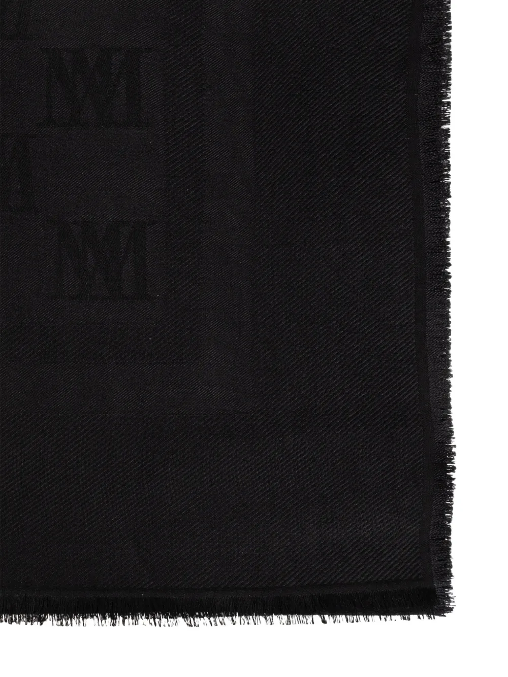 Max Mara Gelato sjaal met logo-jacquard Zwart