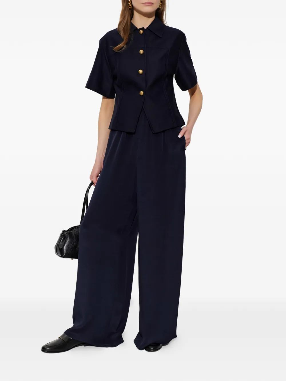  Max Mara Chaqueta Con Botones - Azul 