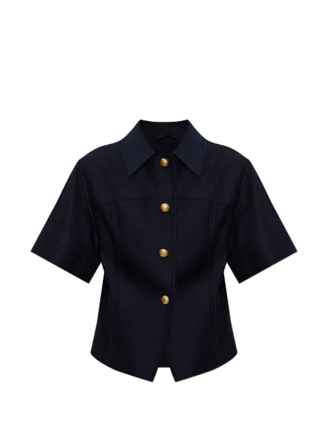 Max Mara short-sleeve button-up jacket