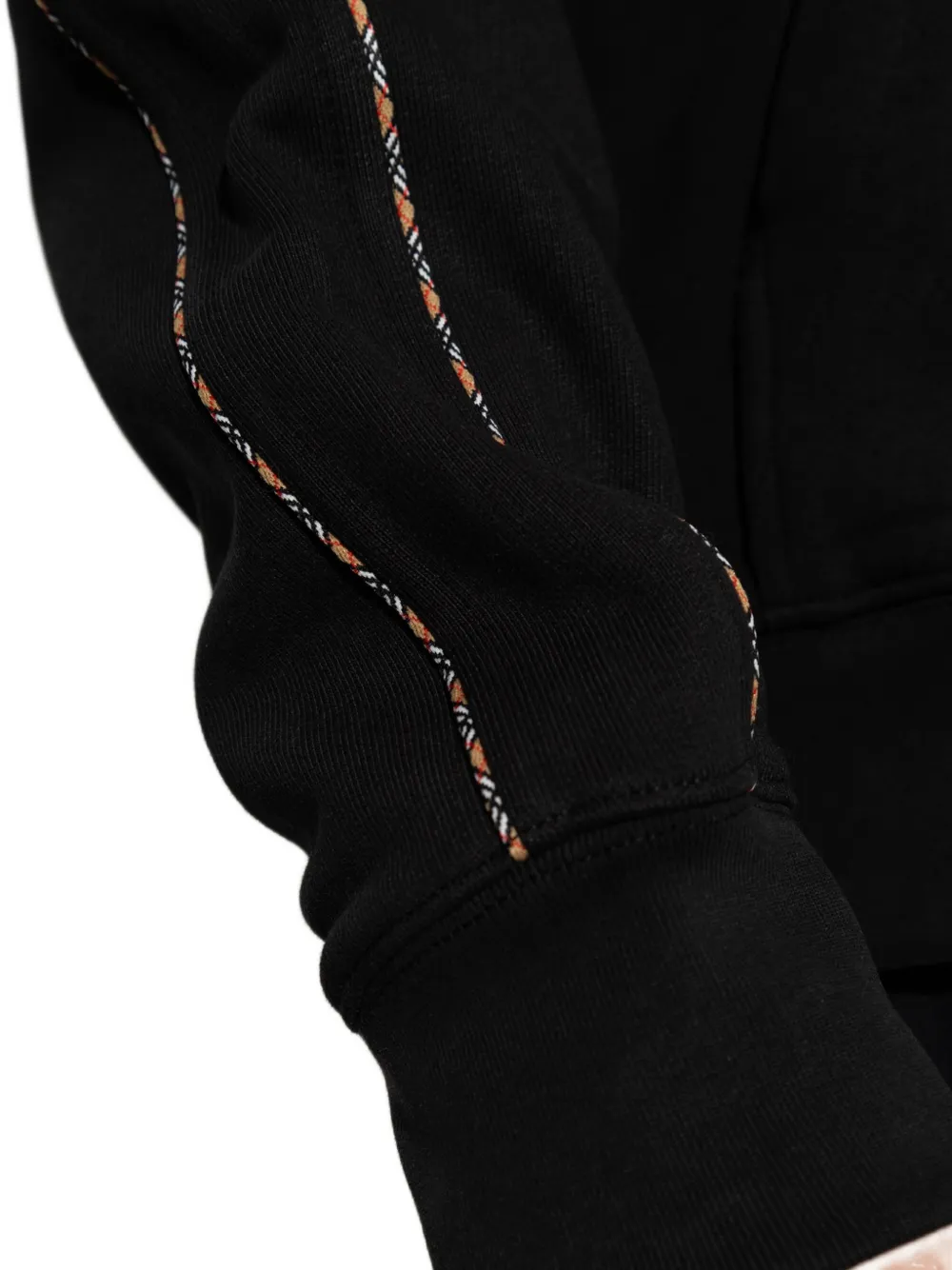 Burberry Check Equestrian Knight Design hoodie Zwart