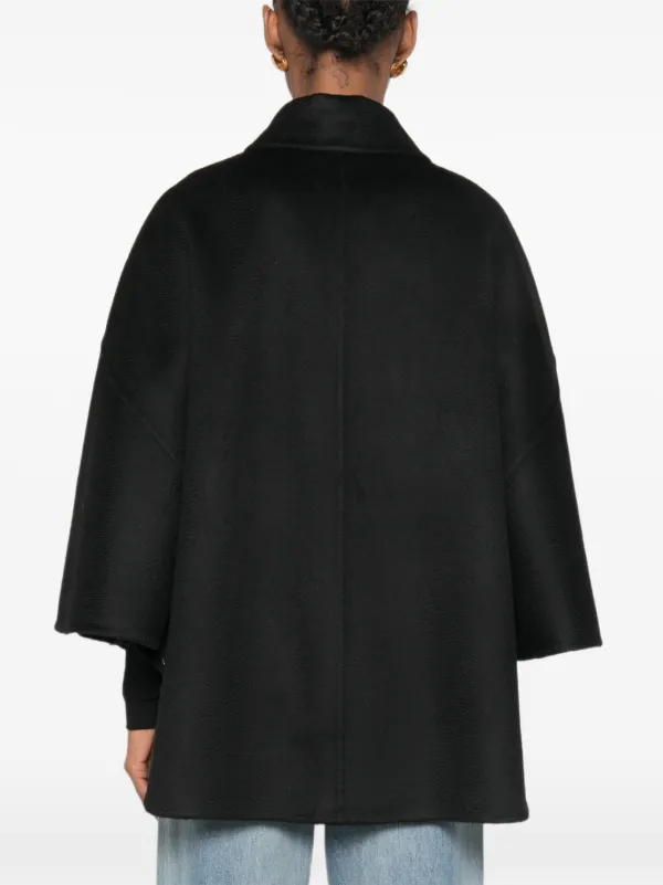 Max Mara ダブルブレスト ケープコート | ブラック | FARFETCH JP