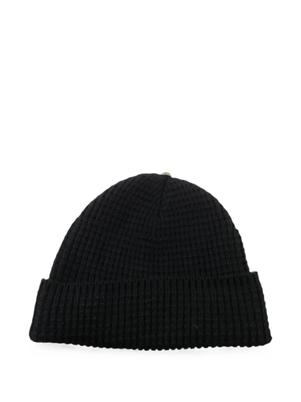 Chrome Hearts Hit & Run waffle-knit beanie hat - Nero