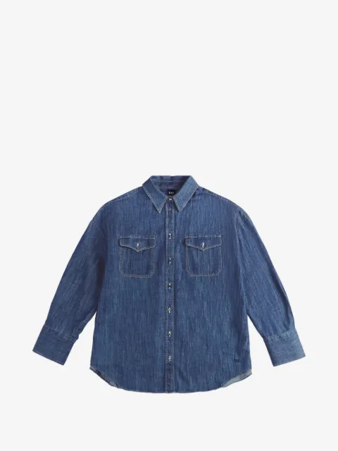 Fay logo-embroidered chest-pockets shirt