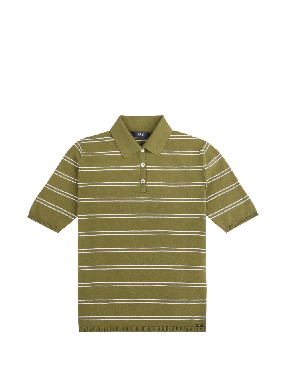 Fay Polo a righe orizzontali - Verde