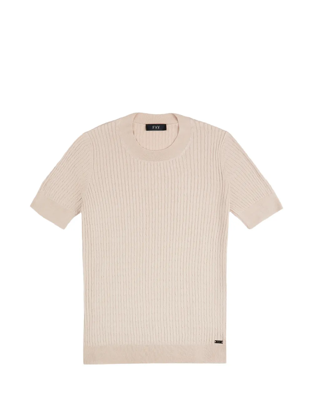 Fay Top in maglia a maniche corte - Toni neutri