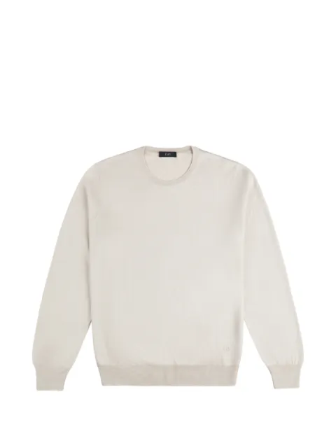 Fay logo-embroidered crew-neck sweater
