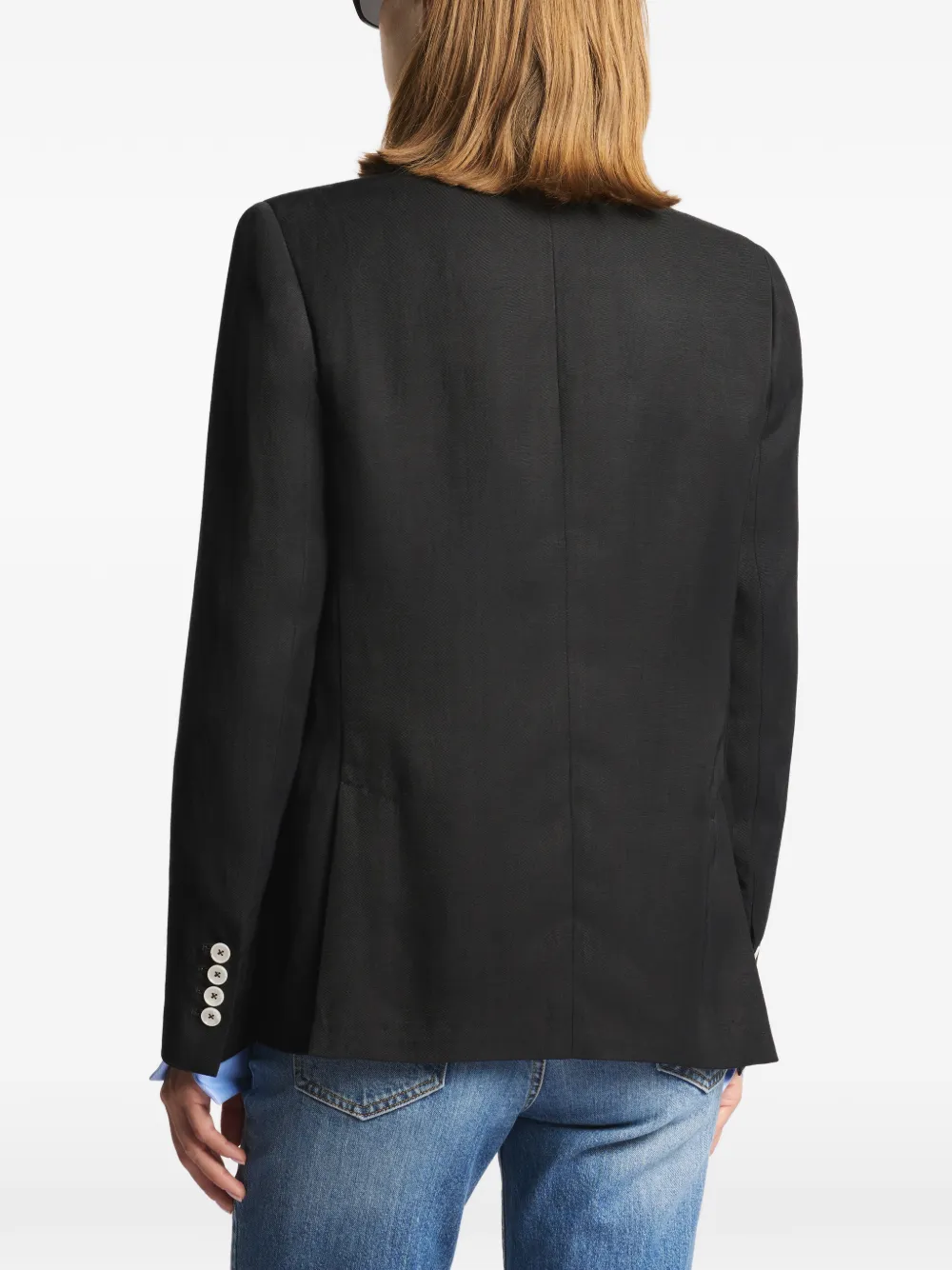 Fay Blazer met dubbele rij knopen Zwart