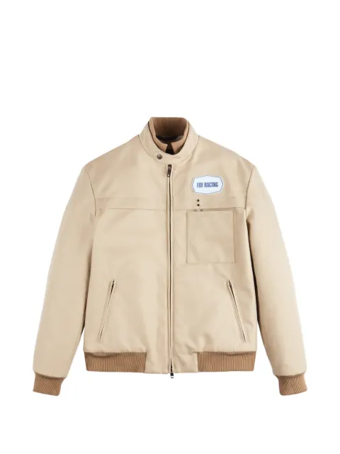 Fay logo-patch bomber jacket
