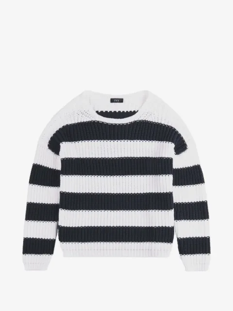 Fay horizontal-stripe chunky-knit sweater