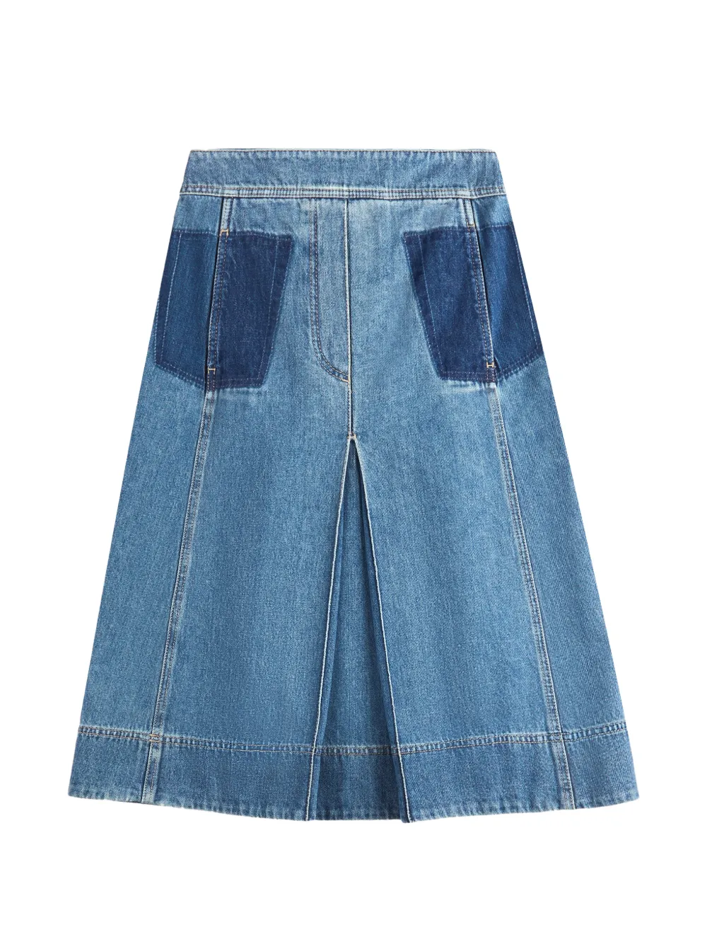 Fay Gonna plissettata con tasche - Blu
