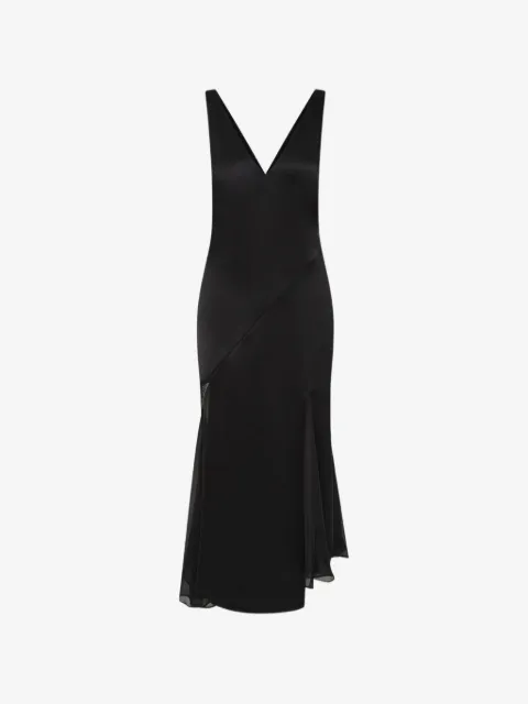 SIR. vestido midi Ingrid con cuello en V