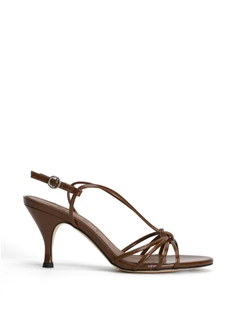 Aeyde Solange strappy patent-finish sandals