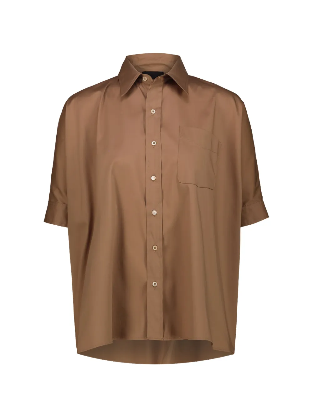 DRHOPE chest-pocket short-sleeve shirt - Nude